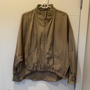 Women’s Tan Bomber Jacket